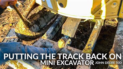 how to get a track back on a mini excavator|track back for mini excavators.